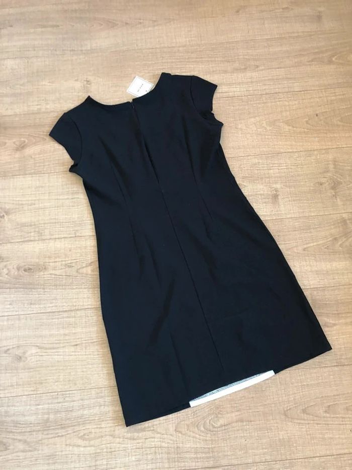 Robe noire et blanche neuve à manches courtes Black Lab taille S - photo numéro 11