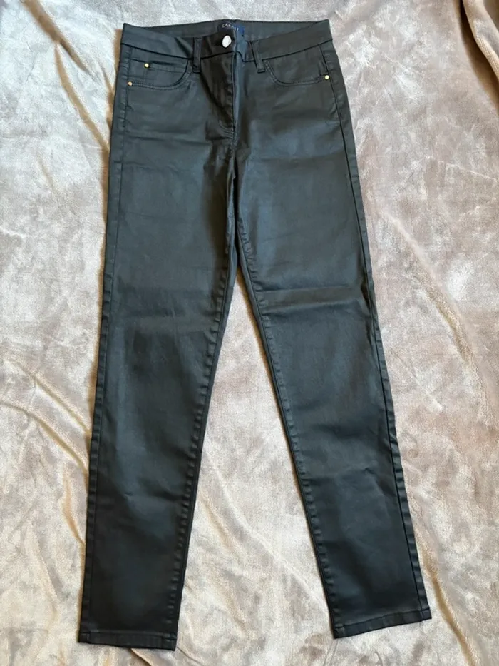 Pantalon noir neuf sans étiquette taille 38 - photo numéro 2