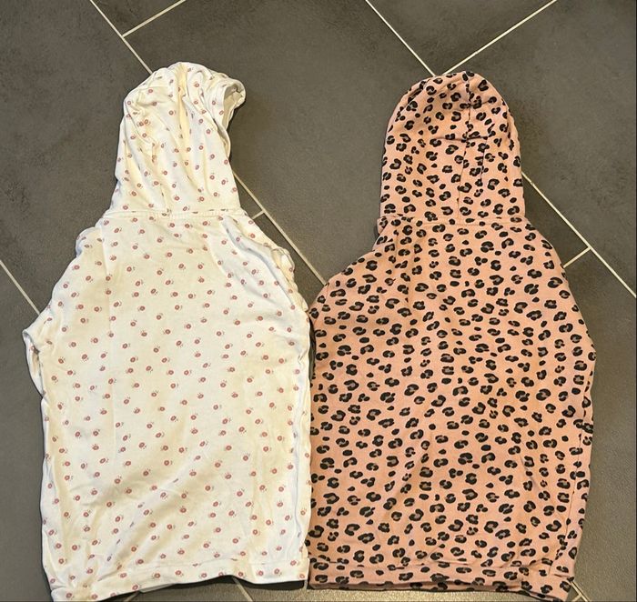 Lot 2 Robes sweat capuches Kiabi 36M - photo numéro 2