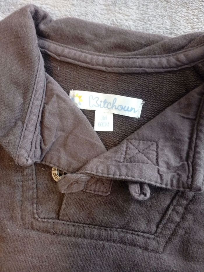 T-shirt manches longues bébé garçon 3 mois Kitchoun - photo numéro 2