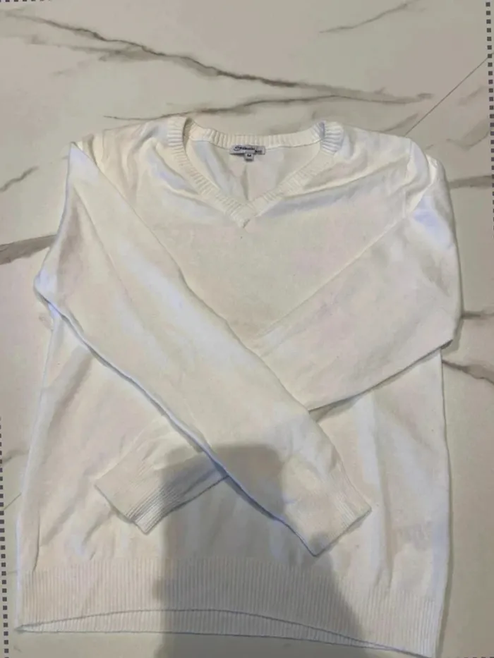 Pull blanc - Straboski - Taille M