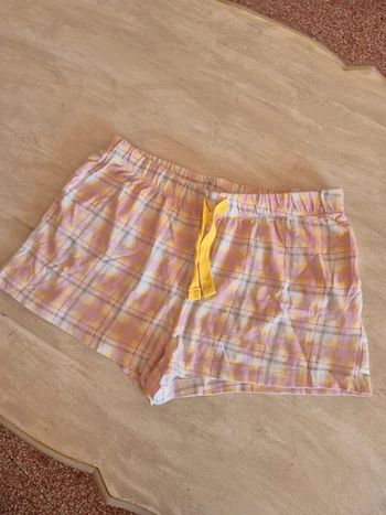 Short pyjama à carreau
