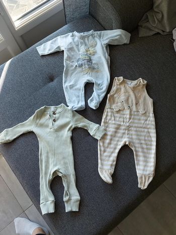 Lot de 3 pyjamas 6 mois garçon