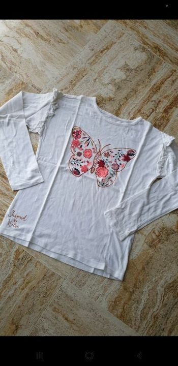 T-shirt papillon fille 10 ans