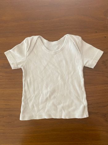 T shirt 6 mois blanc