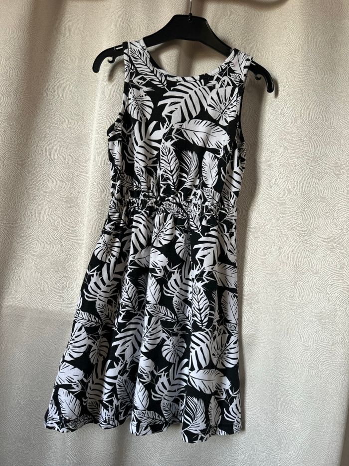 Robe feuillage noir et blanc 7-8 ans Pepperts - photo numéro 5