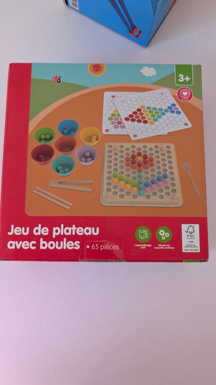 Lot de jeu : circuit et jeu en bois - photo numéro 2
