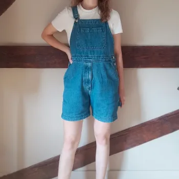 Salopette short jean