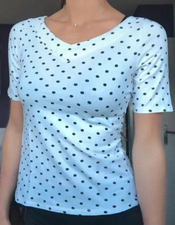 Tee-shirt blanc à poids
