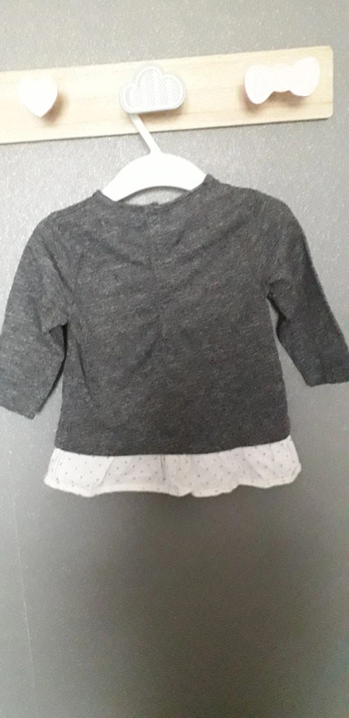 T.shirt tunique manches longues 9 mois - photo numéro 7