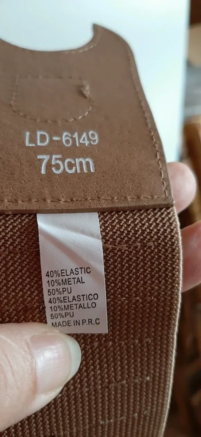 Ceinture élastique dorée - photo numéro 5