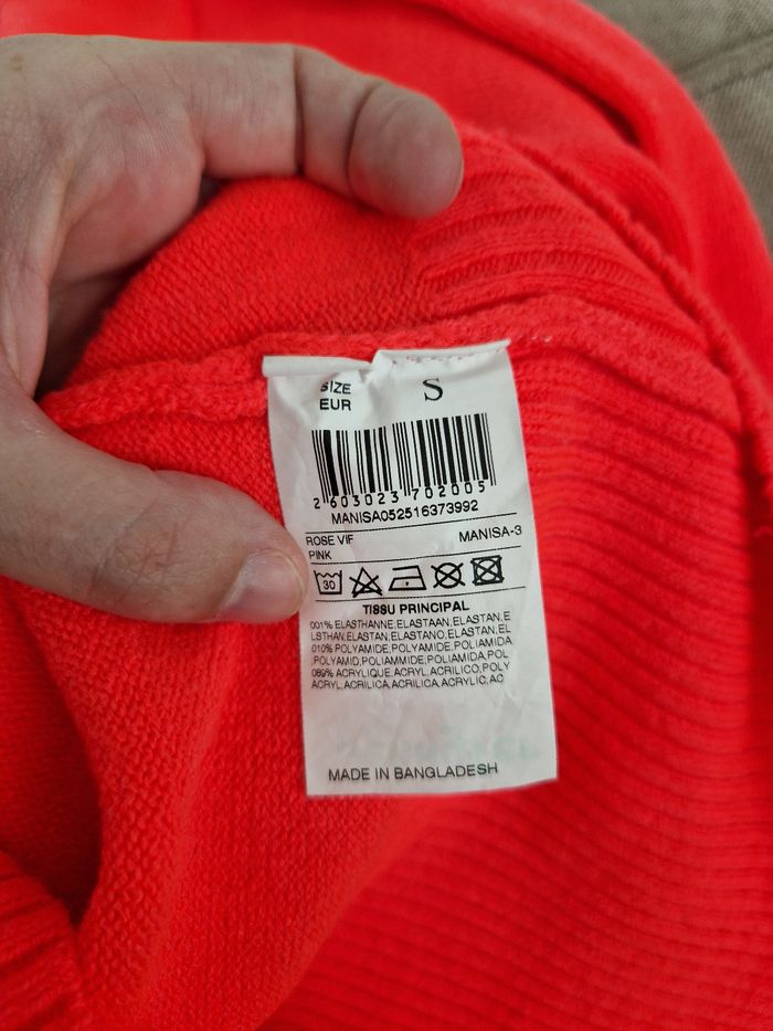 Pull rose vif col v, Jennyfer - photo numéro 7