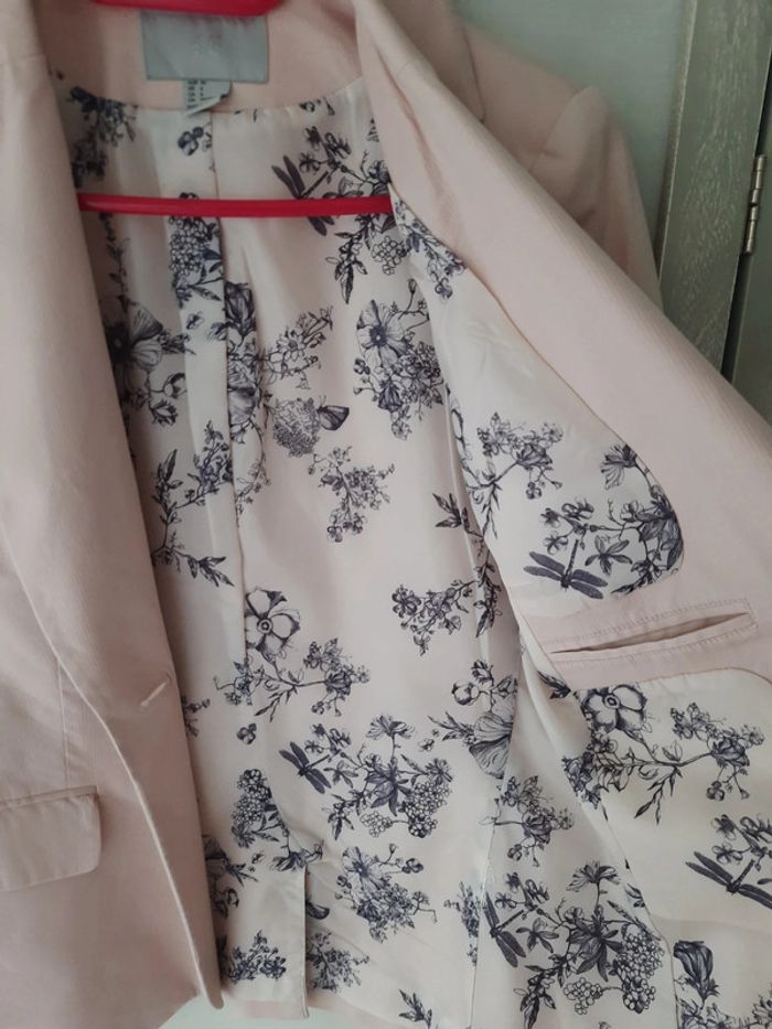 Veste blazer rose H&M - photo numéro 3