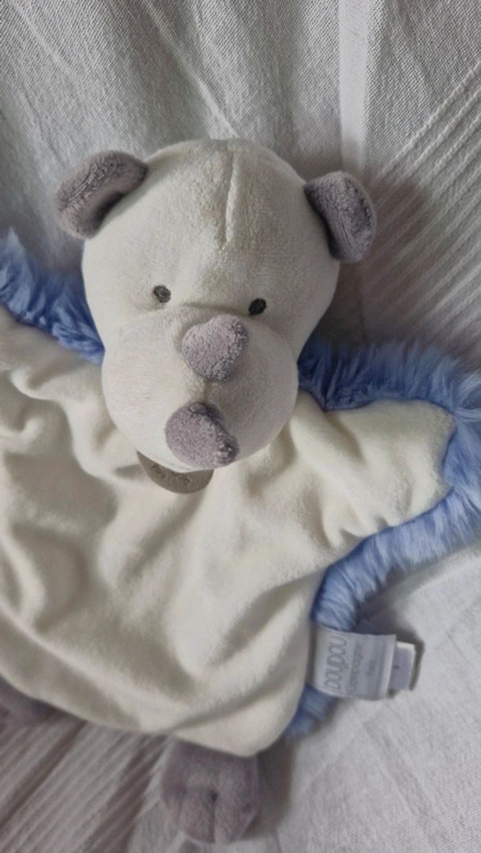 Doudou plat marionnette rhino Doudou et cie - photo numéro 6
