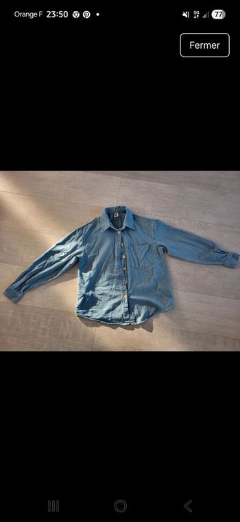 chemise en denim taille S