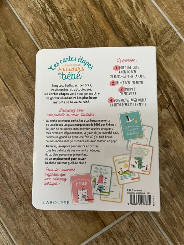 Lot carte Étapes « souvenir de bébé » - photo numéro 3