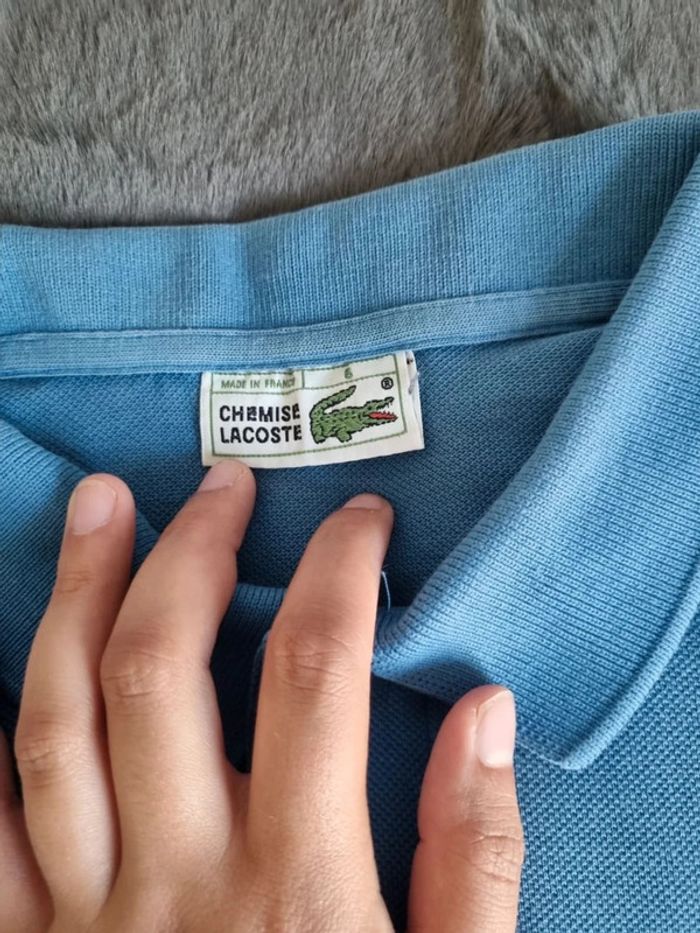 Polo manches courte Lacoste bleu, M Hommes - photo numéro 4