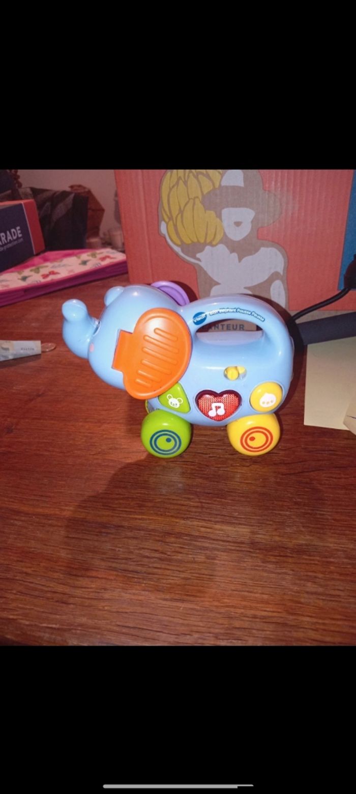 Jeu mon éléphant pousse pousse VTech - photo numéro 2