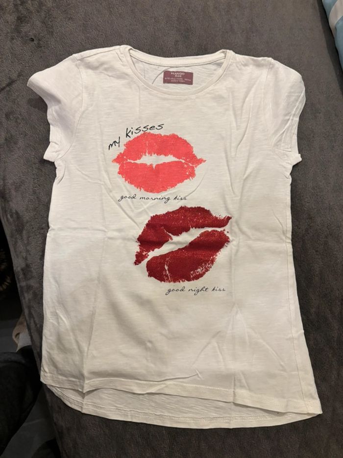 Tee-shirt pailleté Mango Kids - Taille 9/10 ans - photo numéro 5