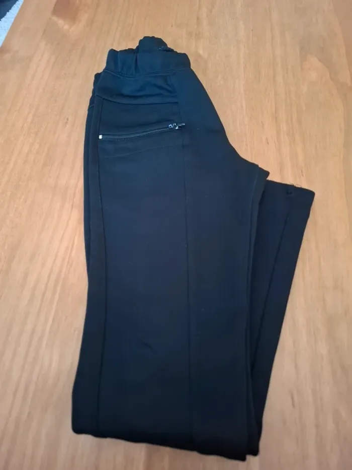 Jegging pantalon noir 8 ans - photo numéro 4