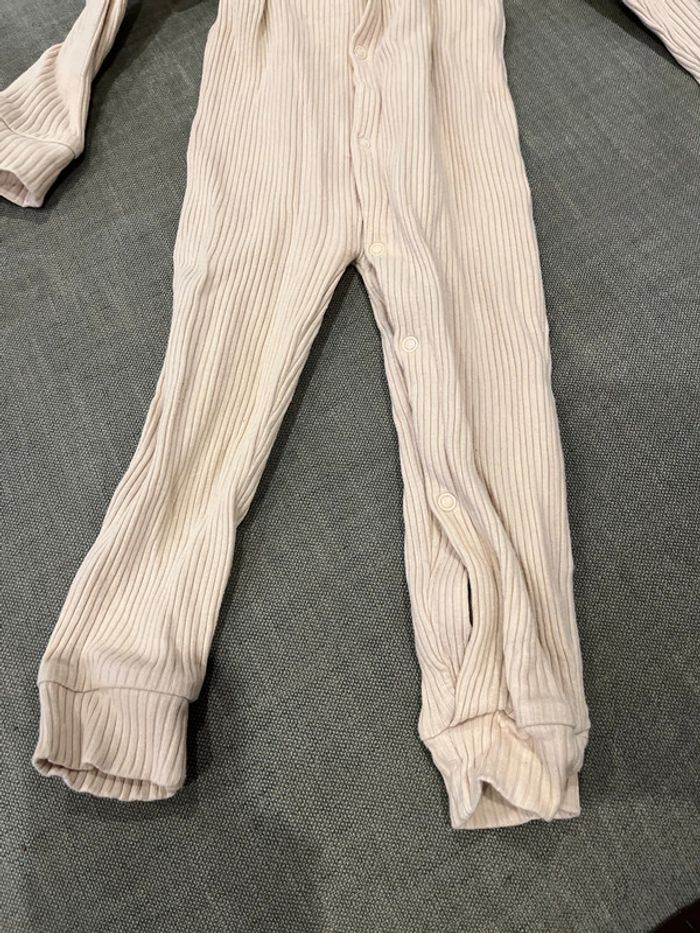 Lot de 2 pyjama beige et marron 86 cm 18 mois - photo numéro 5