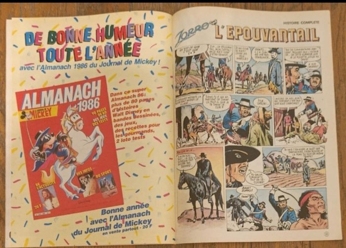 Ancien journal de Mickey avec cadeau 10 personnages Taram à monter N°1745 de 1985 vintage - photo numéro 9