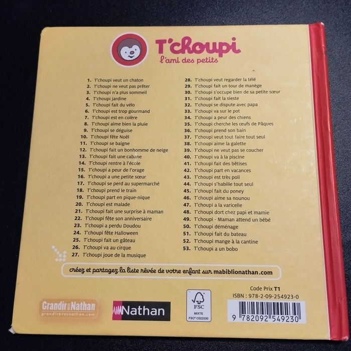 Livre enfant Nathan T'choupi mange a la cantine - photo numéro 2