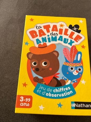 Jeu Nathan 3 ans la bataille des animaux 