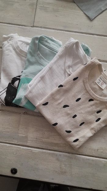 Lot 4 t-shirts zara