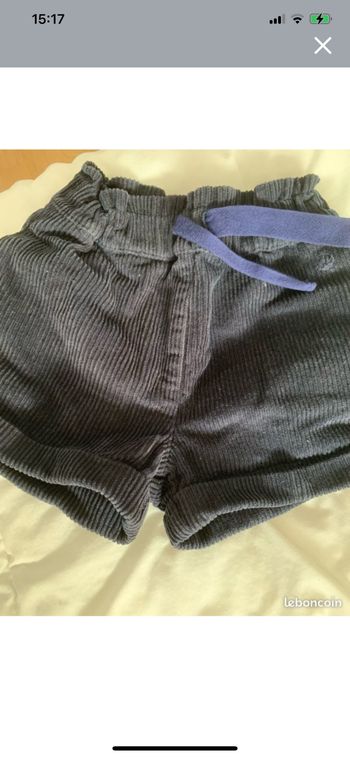 Short velours petit bateau 4 ans