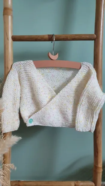 Gilet/brassière tricoté main