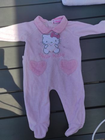 Pyjama velours hello kitty