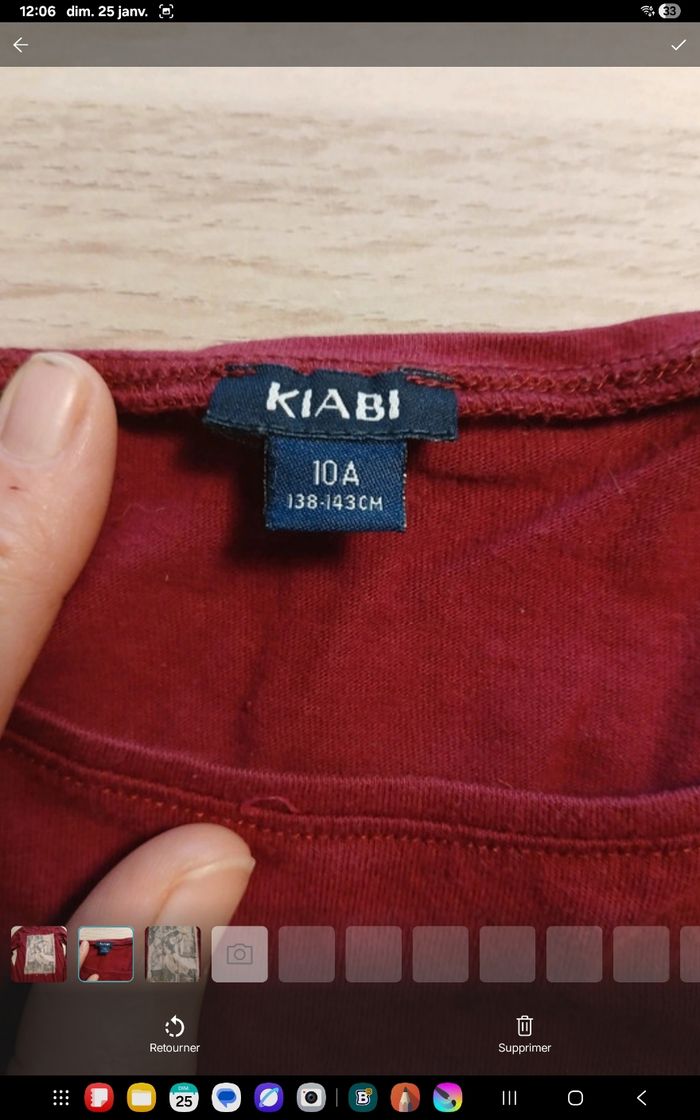 Tee-shirt Manches longues 10ans GF64 - photo numéro 2