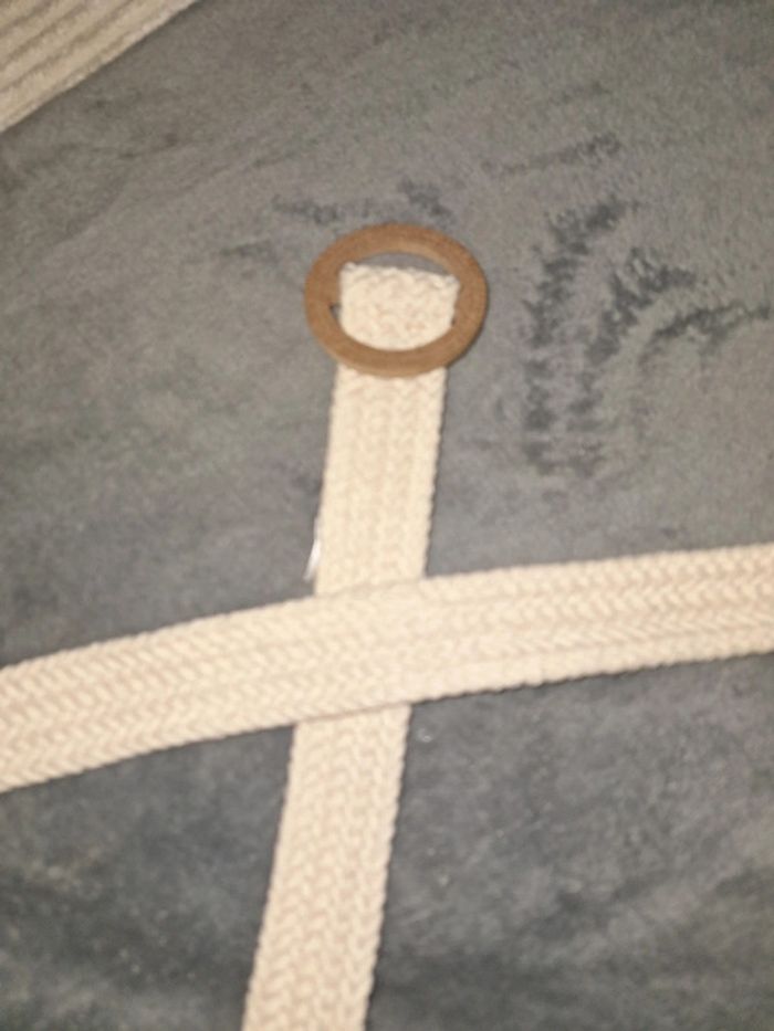 Ceinture beige coton 130 cm - photo numéro 3