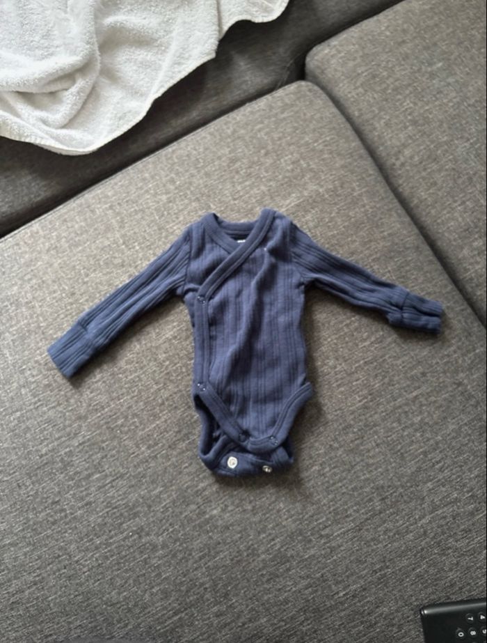 Body bleu manches longues - photo numéro 2