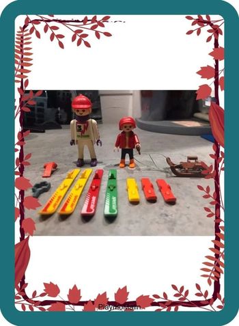 Lot thème ski playmobil