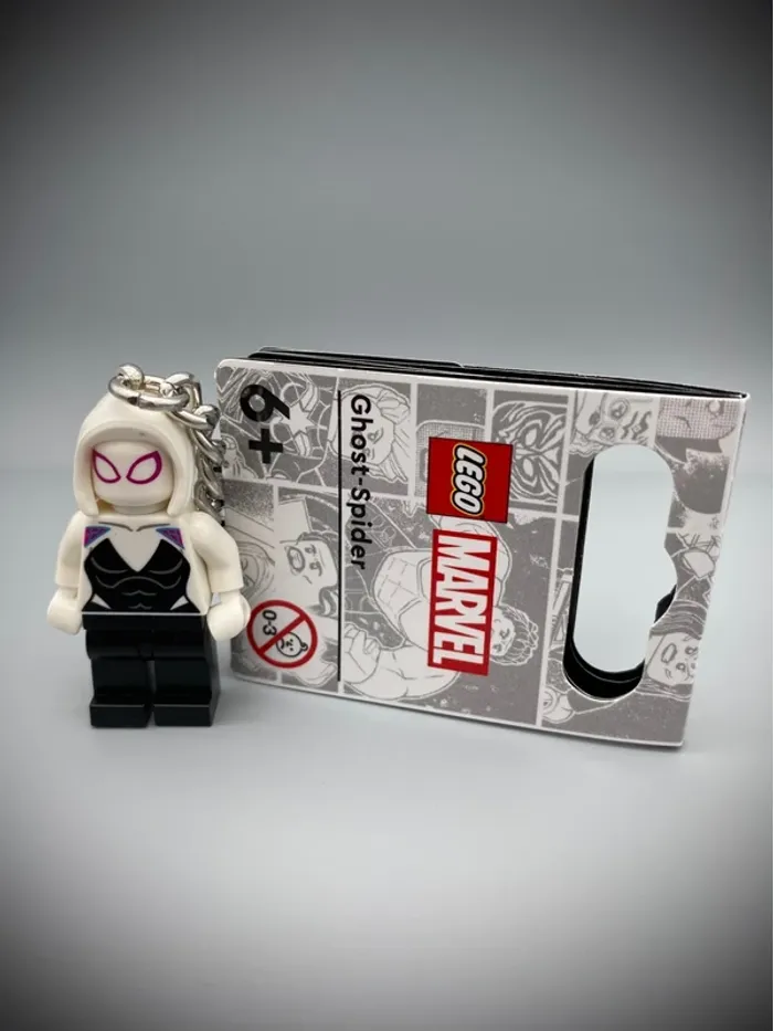 Porte-clés LEGO Marvel - Ghost-Spider (Réf. 854292) - Neuf