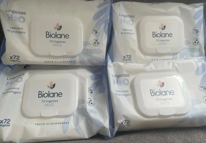 Lot lingette biolane