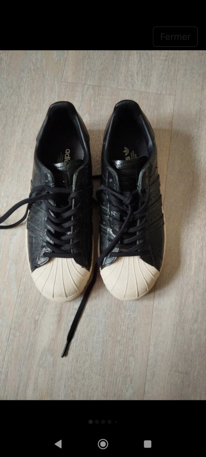 Baskets adidas cuir