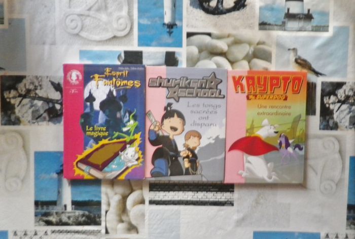 3 Bibliothèque Rose Esprit fantômes, shuriken school, Krypto the superdog