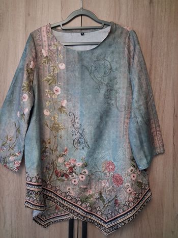 Tunique motif à fleurs