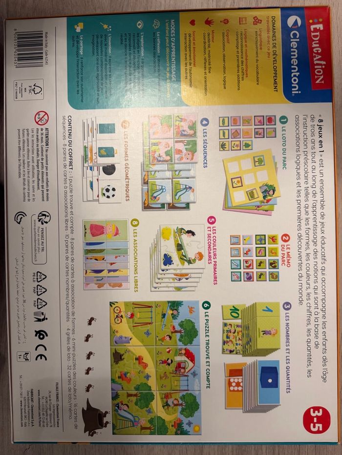 8 jeux en 1 clementoni Education - photo numéro 4