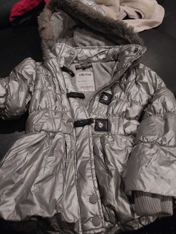 Doudoune argenté