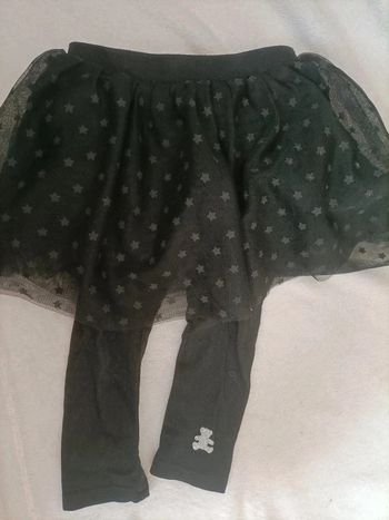 Jupe à tulle noire avec legging intégré Lulu Castagnette 3 ans