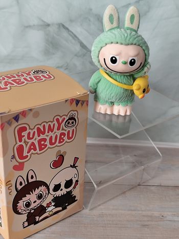 grosse figurine labubu fluffy vert