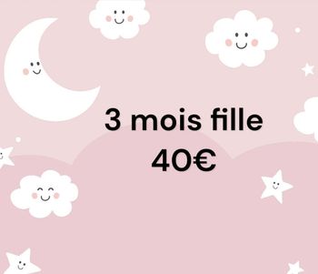 3 mois fille