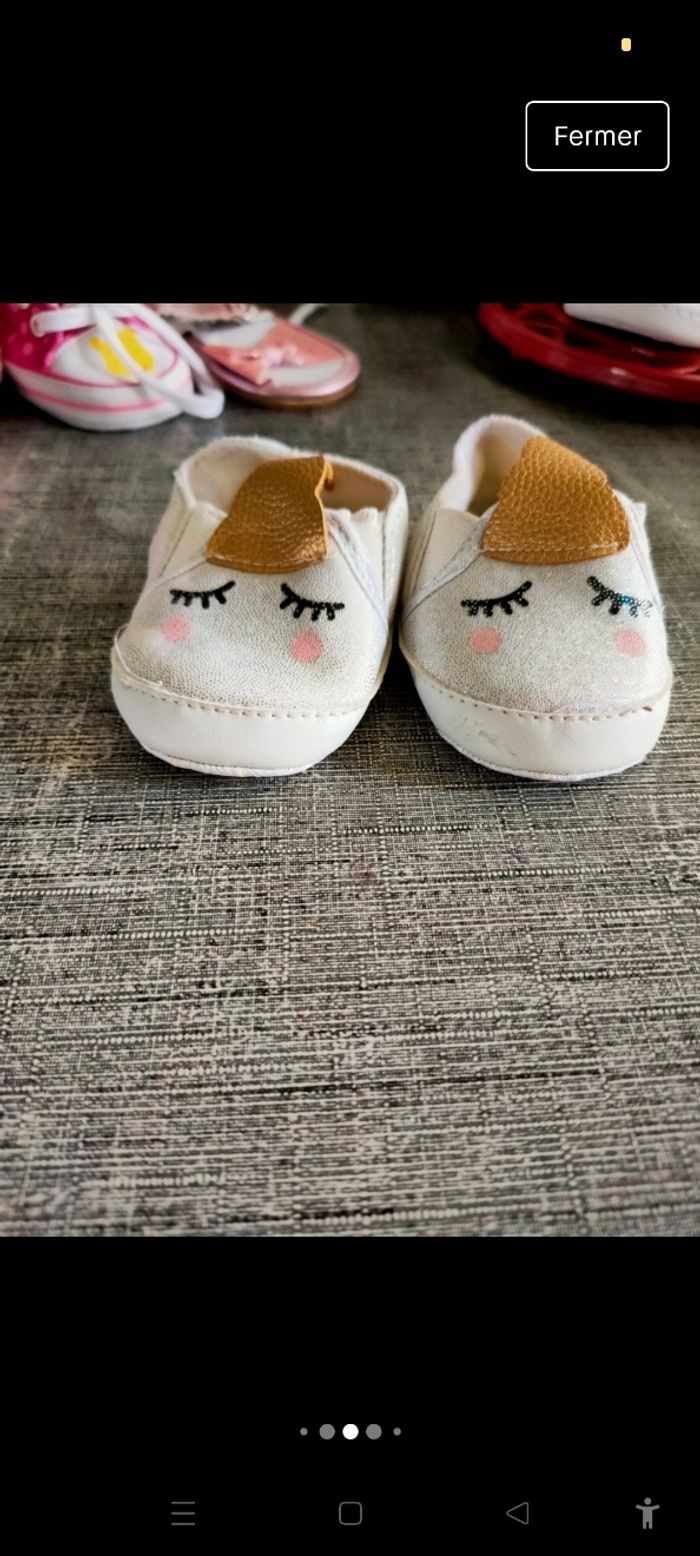 Lot de chaussure fille 6 mois - photo numéro 5