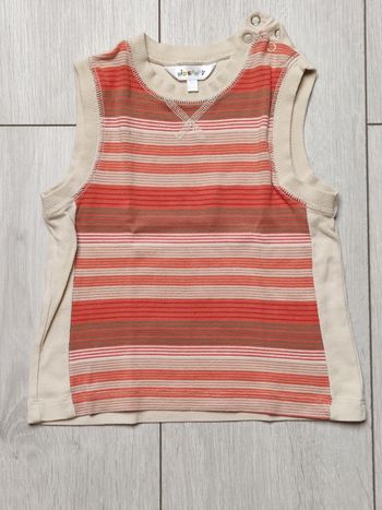 Débardeur à rayures orange