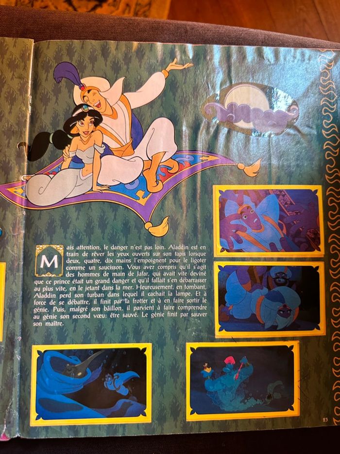 album Panini complet Walt Disney Aladdin Jasmine princesse autocollants ancien stickers - photo numéro 12