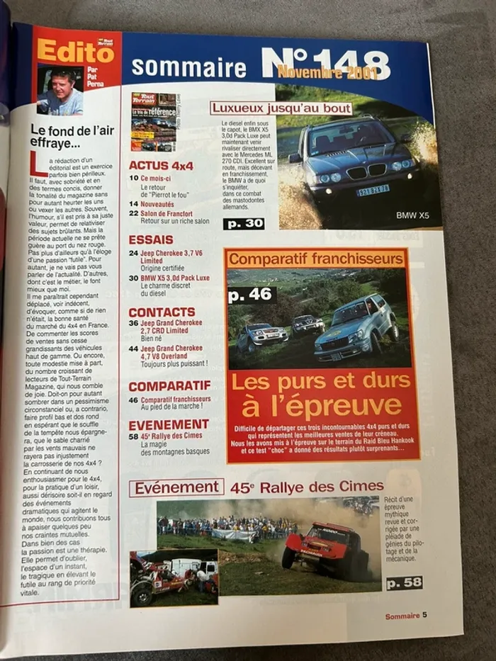 Magazine 4x4 tout terrain 2001 - photo numéro 2